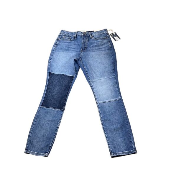 Universal Thread High Rise Skinny Denim Jeans With Patch, Size 8, NWT - Picture 3 of 13